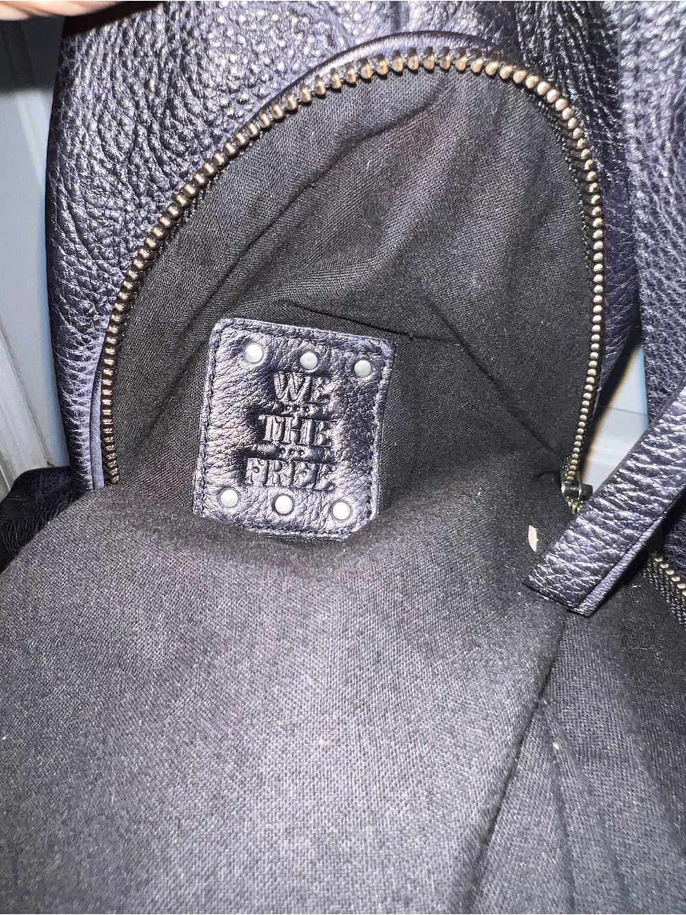 Free People We The Free Soho Convertible Leather Sling Backpack - Black - Picture 8 of 16